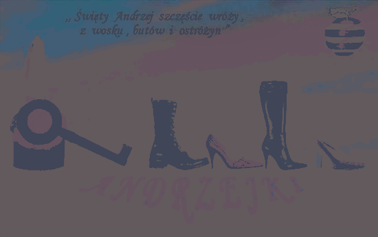 Piękne buty ze świecą andrzejki